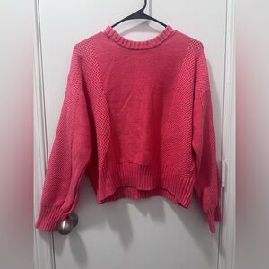 GAP Women's Coral Crew Neck Sweater